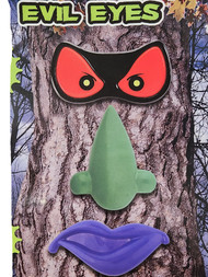 Flickering LED Red Eyes Tree Face Halloween Yard Decoration