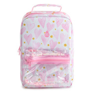 Tal Pink & White Hearts Insulated Lunch Box, Kids Lunchbag