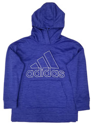 Adidas Girls Cobalt Blue Athletic Hoodie Sweatshirt Sweat Shirt