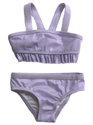 Infant & Toddler Girls Shiny Purple 2pc Baby Bikini Swimming Suit