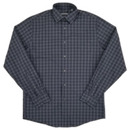 Geoffrey Beene Mens Gray Regular-Fit Stretch Flex Dress Shirt