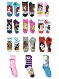 Disney Princess Girls 12 Days of Christmas Holiday Socks 12 Pair
