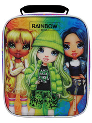 Rainbow High Single Compartment Insulated Lunch Bag - Girls Purple Lunchbox