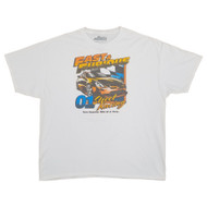 Fast & Furious Men's White Street Racing Graphic Tee Short Sleeve T-Shirt