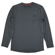 Mossy Oak Mens Gray Long Sleeve Wicking Flex Performance Shirt
