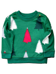 Infant & Toddler Boys & Girls Green Tree Christmas Sweat Shirt Top