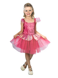 Seasons Girls Pink Ballerina Princess Dress Halloween Costume Small (5-7)