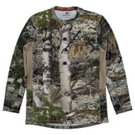 Mossy Oak Mens Mountain Country Camo Long Sleeve Performance Hunting Shirt