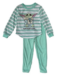 Disney Girls The Mandalorian Baby Yoda Green Grogu Long Sleeve Pajamas