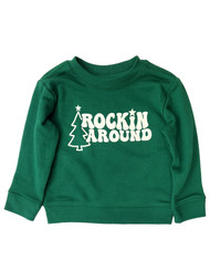 Infant & Toddler Boys & Girls Green Rockin Tree Christmas Sweatshirt Top