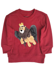Infant & Toddler Boys & Girls Red King Moonracer Christmas Sweatshirt Top