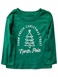 Infant & Toddler Boys Green Farm Fresh Christmas Trees T-Shirt Tee