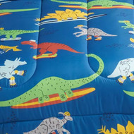 Big One Dinosaur Full Queen Comforter Set, Kids 3 Piece Dino Bedding