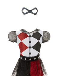 DC Super Hero Girls Harley Quinn Shimmery Action Shorts Costume S (4-6X)