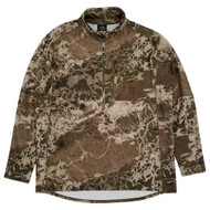 Realtree Mens Wav3X Hillside Camo Quarter Zip Pullover Hunting Sweatshirt