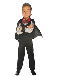 Boys Dark Lord Victor Vampire Halloween Costume With Cape