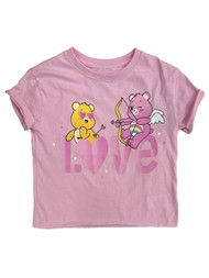 Care Bear Girls Pink Cheer & Funshine Bear Valentines Day Shirt
