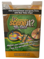 Jr. Scene It To Go Game Sports Edition Kids Trivia Questions & Clips, Travel Ed