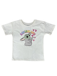 Star Wars Girls Mandalorian Grogu Radiate Love Valentines Day Shirt