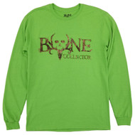 Bone Collector Mens Lime Green Long Sleeve Graphic Tee Hunting T-Shirt