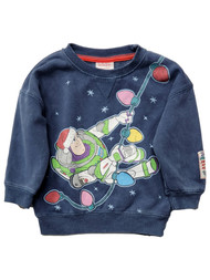 Infant & Toddler Boys Blue Buzz Lightyear Christmas Sweatshirt Sweater Top