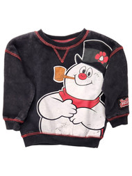 Infant Boys & Girls Black Frosty The Snowman Christmas Sweatshirt Top