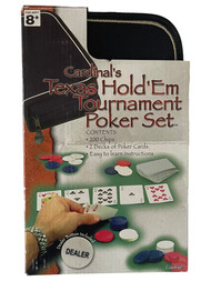 Cardinals Texas Hold Em Tournament Poker Set in Case with Chips Game