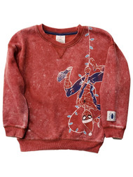 Infant & Toddler Boys Red Spiderman Christmas Sweatshirt Sweater Top