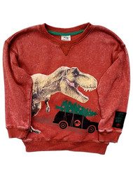 Infant & Toddler Boys Red Jurassic World Christmas Sweatshirt Sweater Top