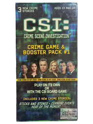 Specialty Board Games CSI Crime Game Booster Pack with 3 New Crime Stories