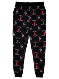 Tuong Ot Sriracha Mens Black Joggers Sleep Pants Pajama Bottoms