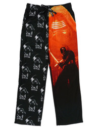 Star Wars Episode 7 Mens Flannel Kylo Ren Split Scene Sleep Pants