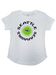 Womens White Seattle Seahawks Tee Shirt T-shirt