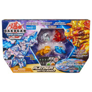 Bakugan Evolutions Platinum Battle Bundle 4-Pack Action Figure & Battle Mat Set