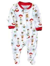 Disney Infant Boys & Girls White Toy Story Christmas Sleeper Pajamas