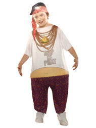 Boys & Girls Round Rhyme Master Hip Hop Rapper Halloween Costume One Size