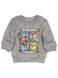 Infant Boys Gray Paw Patrol Marshall & Chase Sweatshirt Sweat Shirt 3 Months