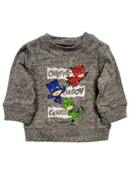 Infant Boys Gray PJ Masks Catboy Gekko Owlette Sweatshirt Sweat Shirt 3m