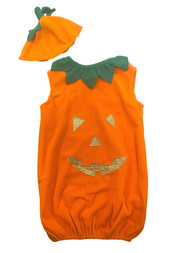 Booville Infant Boys Girls Felt Pumpkin Bunting & Hat Costume 0-9 Months