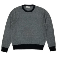 Mutual Weave Mens Black Ivory Pullover Sweater
