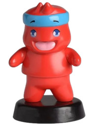 Ninja 4" Bobblehead Figure, Red Dancing Action Sidekick