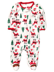 Carters Infant Boys & Girls Fleece Santa Claus Wave Christmas Sleeper Sleep