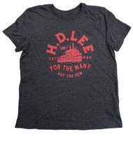 Womens Lee Gray H.D. Lee Many not Few Short Sleeve T-Shirt