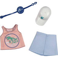 Barbie Jurassic World Fashions Doll Clothes with Dino Top, Bottom & Accessories
