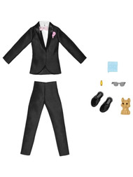 Barbie Ken Wedding Groom Fashion Pack Doll Clothes Set with Tuxedo & Puppy