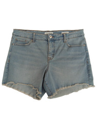 Sofia Jeans Womens Blue Denim Lila Light Wash Shorts With Fringe