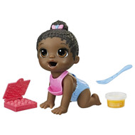 Baby Alive Lil Snacks Baby Doll, Eats and "Poops" with Black Hair