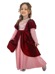 Imaginarium Girls Pink & Red Medieval Princess Dress Halloween Costume S (4-6)