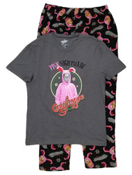 A Christmas Story Mens Ralphie Pink Nightmare Sleepwear Pajama Set