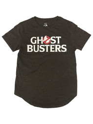 Junior Womens Gray Ghost Busters Halloween T-Shirt Ghostbuster Tee Shirt